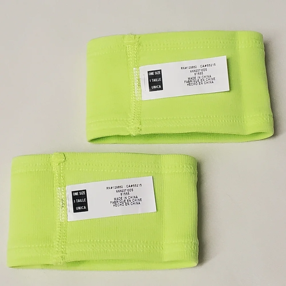Nike Unisex OS Vintage Y2K Volt/Black Dri-Fit Speed Performance Armbands